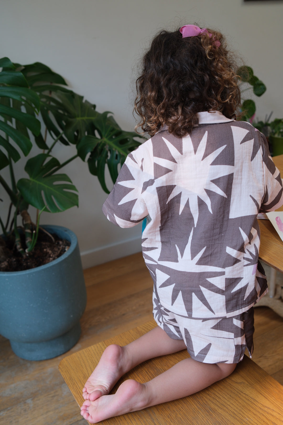pow pow pals drawstring shorts on stork