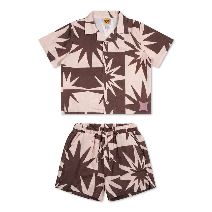 pow pow pals drawstring shorts on stork