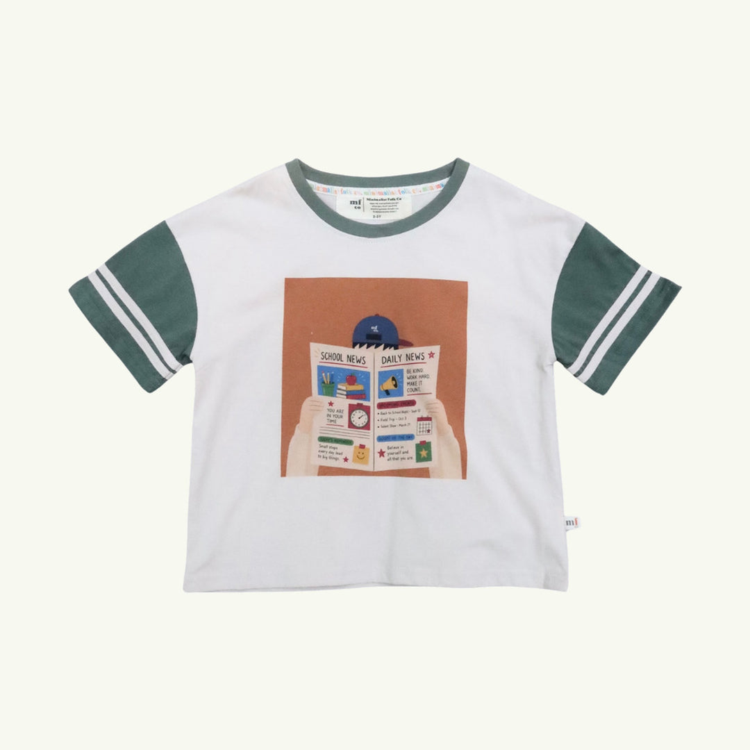 school tribune oversized tee on stork
