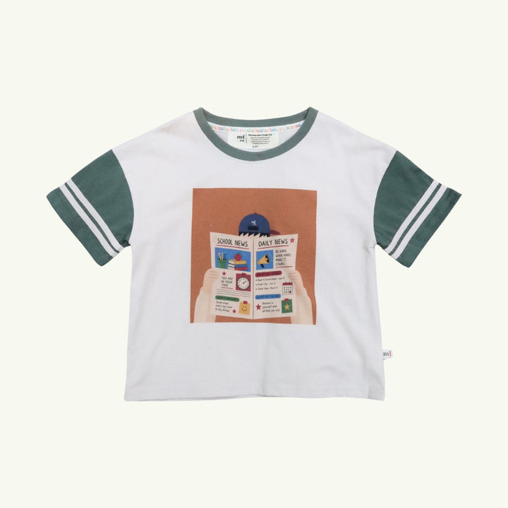 school tribune oversized tee on stork