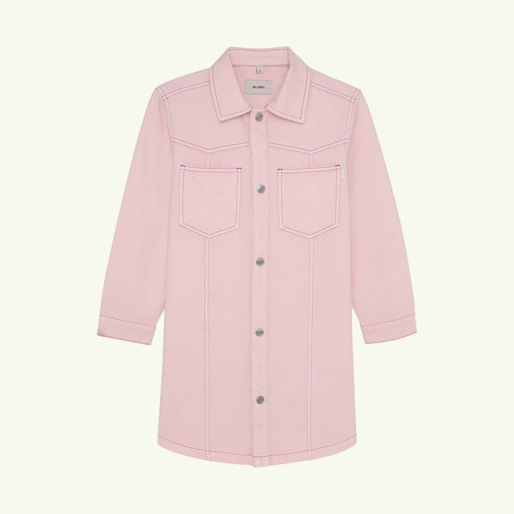 simona denim shirt dress on stork