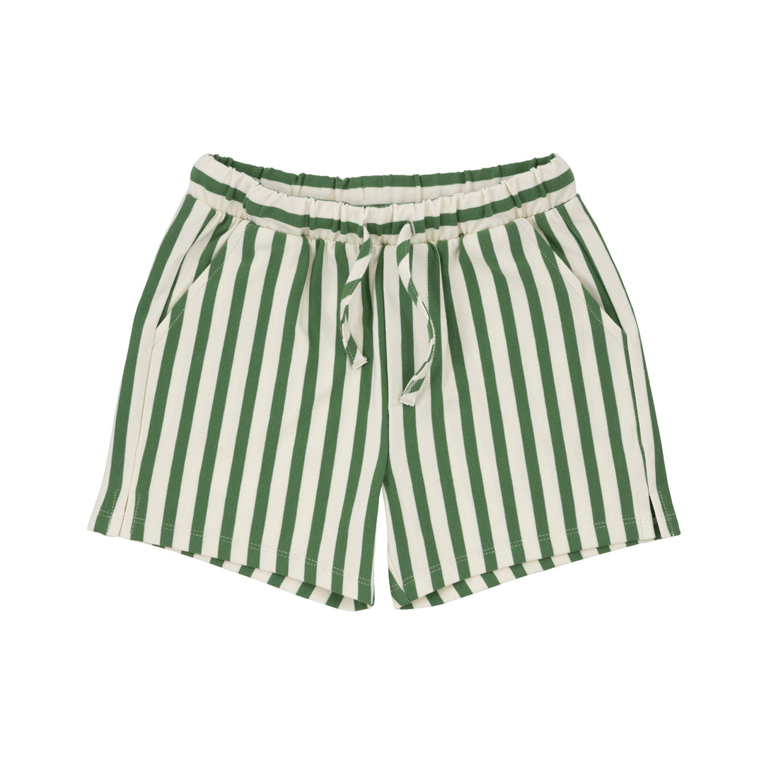 stripe and stroll drawstring shorts on stork