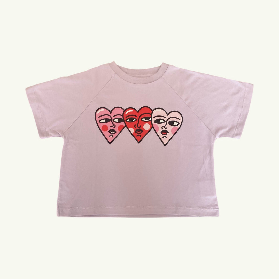 three hearts tee on stork