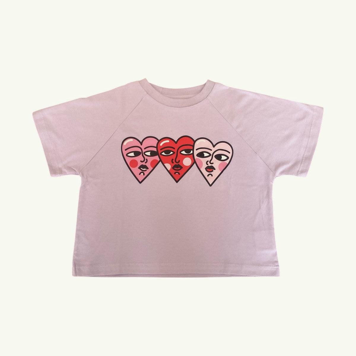three hearts tee on stork