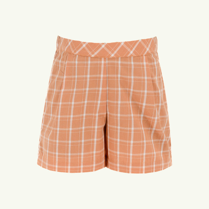 william orange check shorts on stork